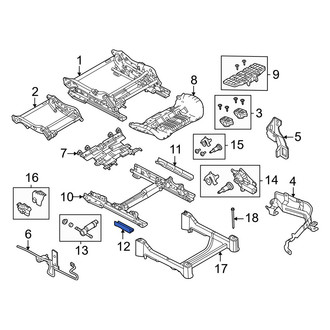 Volvo OE - Front Left Inner Seat Track Cover