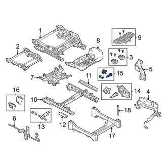 Volvo OE - Front Left Seat Track Adjust Handle