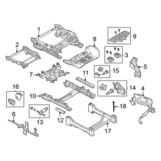Volvo OE - Left Seat Track Support Screw