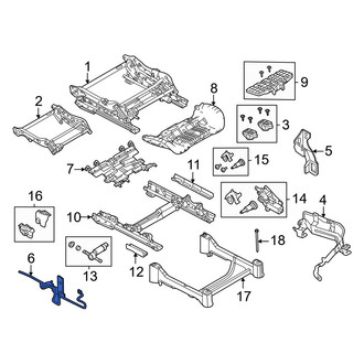 Volvo OE - Left Inner Seat Frame Bracket