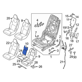 Volvo OE - Center Upper Seat Heater Pad