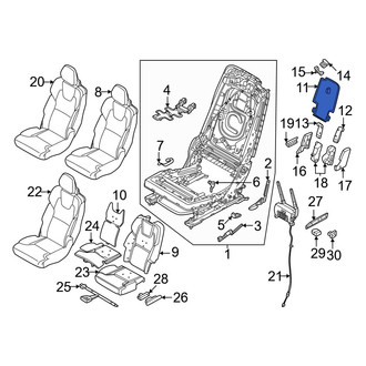 Volvo OE - Center Right Seat Back Panel