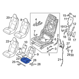 Volvo OE - Center Left Seat Cushion Foam