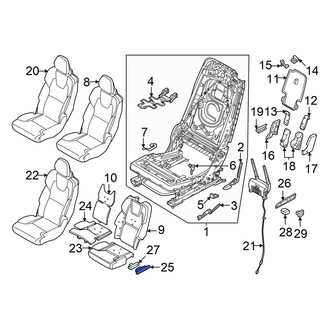 Volvo OE - Seat Track Cover