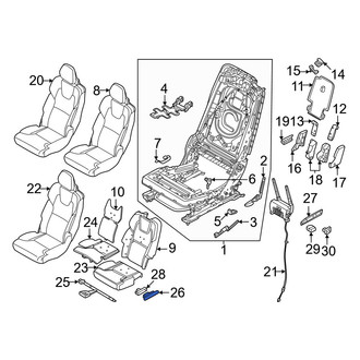 Volvo OE - Seat Track Cover