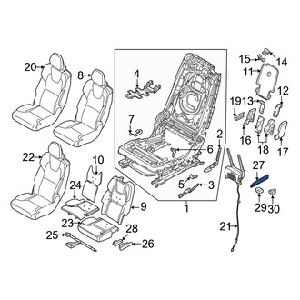 Volvo OE - Seat Track Cover