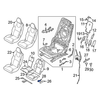 Volvo OE - Seat Track Cover