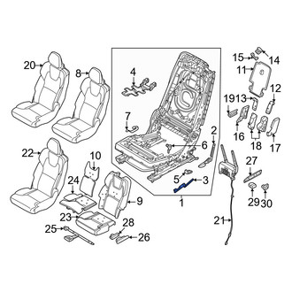 Volvo OE - Center Left Seat Adjuster