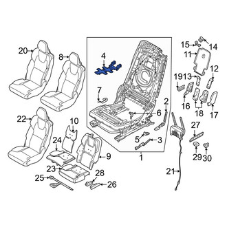 Volvo OE - Center Seat Cushion Spring