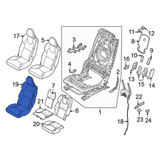 Volvo OE - Center Left Seat Cover