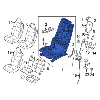 Volvo OE - Center Left Seat Frame