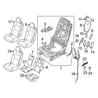Volvo OE - Seat Track Cover