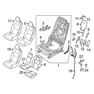 Volvo OE - Center Left Seat Back Recliner Adjustment Handle