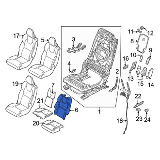 Volvo OE - Center Left Seat Back Cushion
