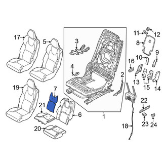 Volvo OE - Center Upper Seat Heater Pad