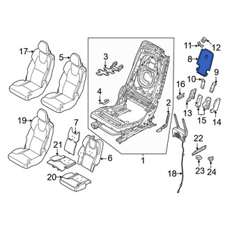 Volvo OE - Center Left Seat Back Panel