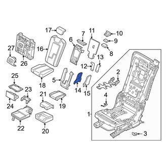 Volvo OE - Center Right Seat Back Recliner Adjustment Mechanism Cover