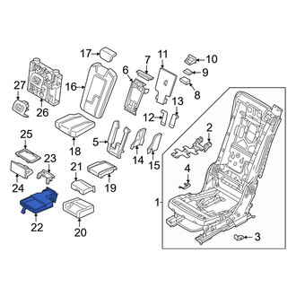 Volvo OE - Center Seat Armrest