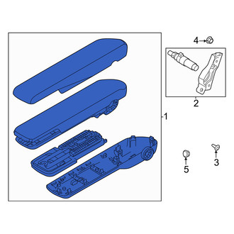Volvo OE - Center Left Seat Armrest