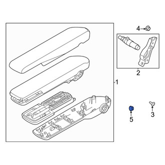 Volvo OE - Seat Armrest Clip