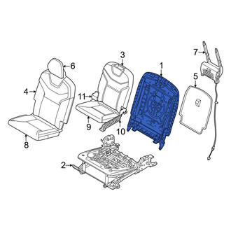Volvo OE - Rear Seat Back Frame