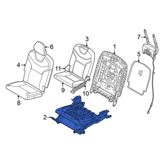 Volvo OE - Rear Left Seat Frame
