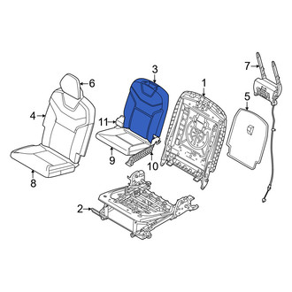 Volvo OE - Rear Left Seat Back Cushion