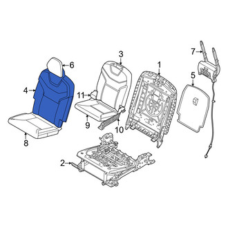 Volvo OE - Rear Left Seat Back Cushion Cover