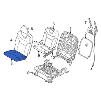 Volvo OE - Rear Left Seat Cover