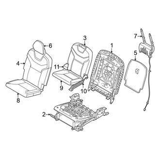 Volvo OE - Seats & Tracks - Rear Seat Components (3rd Row)