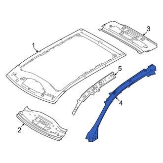 Volvo OE - Left Upper Inner Body A-Pillar Reinforcement