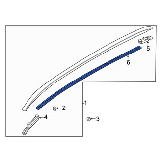 Volvo OE - Center Roof Molding Seal