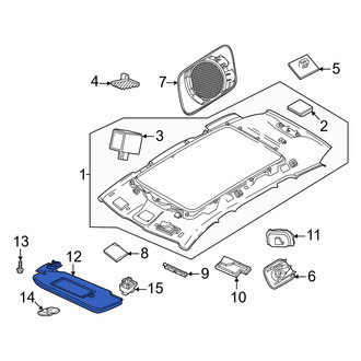 Volvo OE - Left Sun Visor