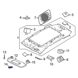 Volvo OE - Sun Visor Cover