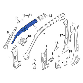 Volvo OE - Left Upper Inner Body A-Pillar