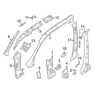 Volvo OE - Pillars, Rocker & Floor - Center Pillar