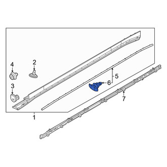 Volvo OE - Rocker Panel Molding Trim Insert Clip