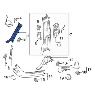 Volvo OE - Left Body A-Pillar Trim Panel