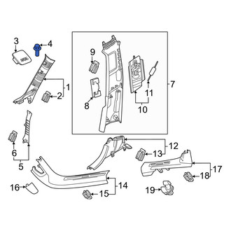 Volvo OE - Body A-Pillar Trim Panel Screw