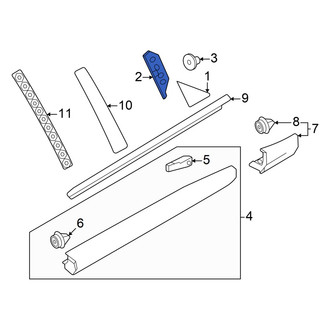 Volvo OE - Front Left Door Molding Bracket