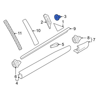 Volvo OE - Door Applique Screw