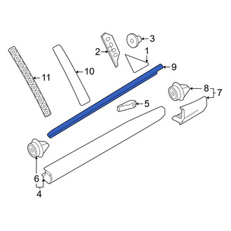 Volvo OE - Front Left Door Belt Molding