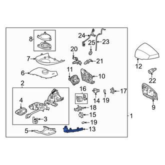 Volvo OE - Front Left Turn Signal Light Assembly