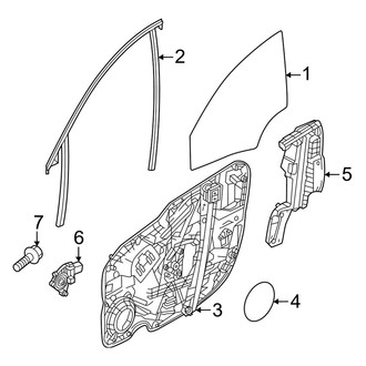Volvo OE - Front Door - Glass & Hardware