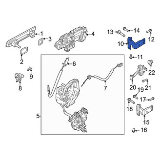 Volvo OE - Front Left Upper Door Hinge