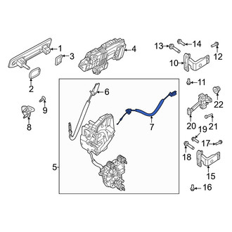 Volvo OE - Front Lower Door Latch Cable