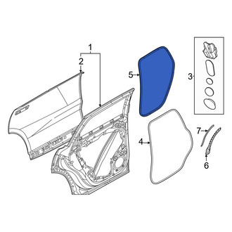 Volvo OE - Rear Inner Door Seal