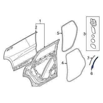 Volvo OE - Rear Left Door Molding
