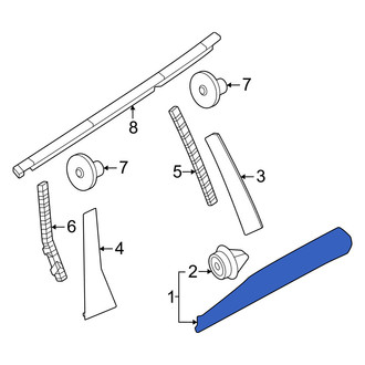 Volvo OE - Rear Right Door Molding