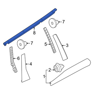 Volvo OE - Rear Left Door Window Molding